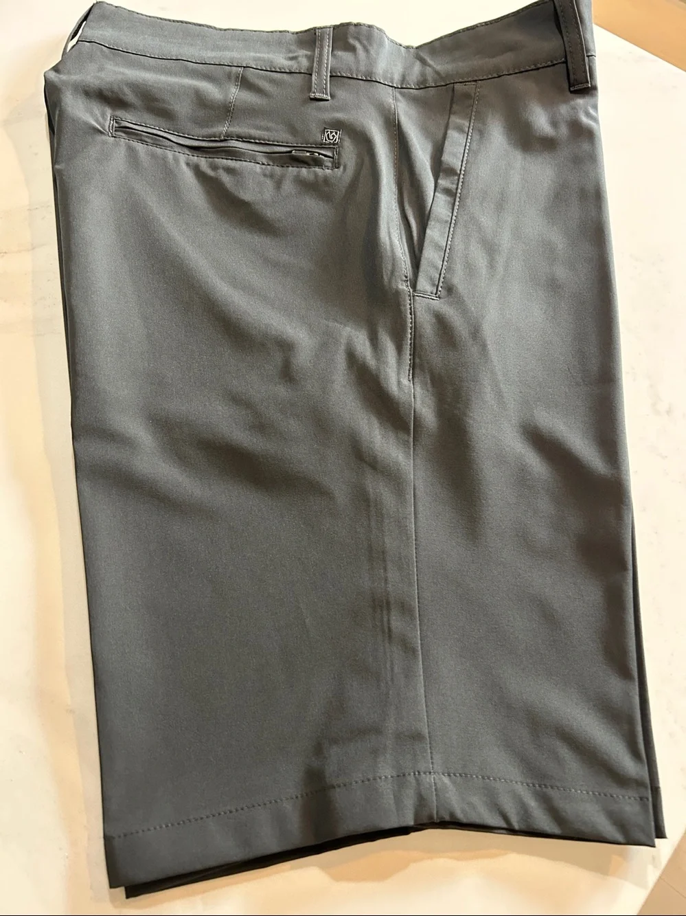 Members Only Gray Flat-Front Men's Shorts